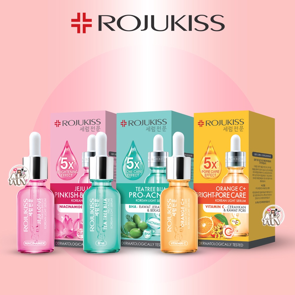 Jual ROJUKISS SERUM 30ML SERIES (JEJU LOTUS BRIGHT / ORANGE C / TEA ...