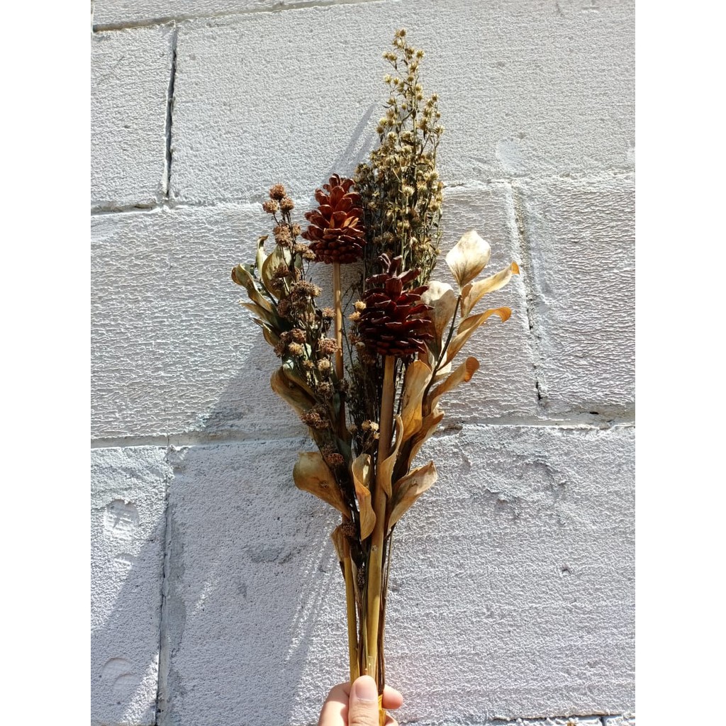 Jual Buket Bunga Rustic | Bunga kering | Dried Flower | Shopee Indonesia