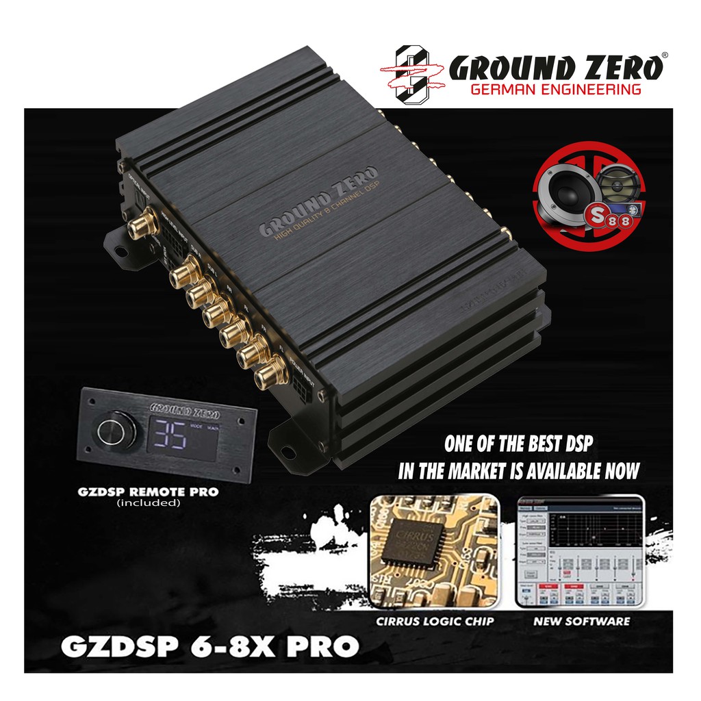 Jual Ground Zero GZDSP 6-8X PRO DSP Audio Manager Fullkit | Shopee ...