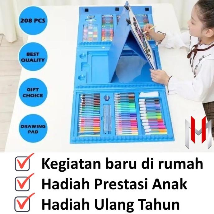 Jual Alat Menggambar & Mewarnai Lengkap Painting Tools Colouring 208