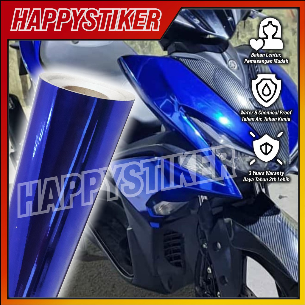 Jual STIKER SKOTLET BIRU CHROME | Shopee Indonesia