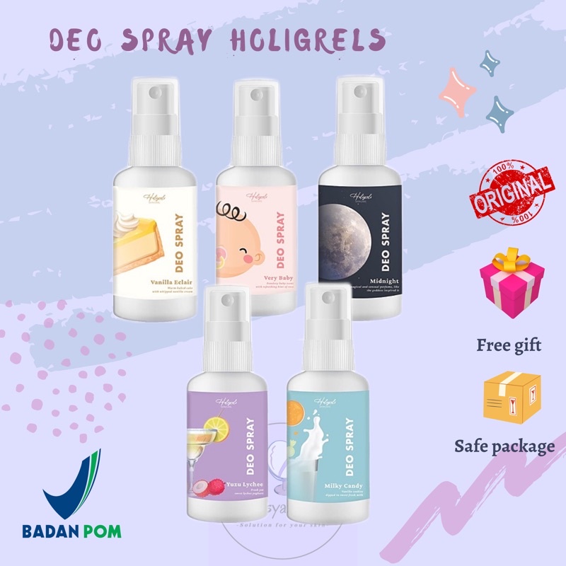 Jual [SIAP KIRIM] HOLIGRELS DEO SPRAY TAWAS CAIR DEODORANT SPRAY