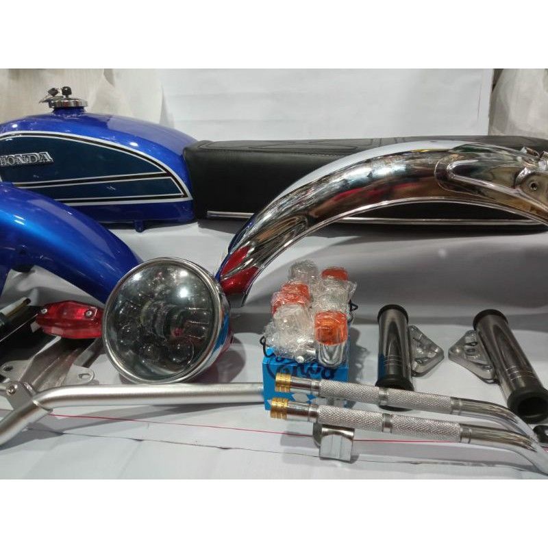 Jual Paket body cb 100 125- Tangki CB - Jok CB - Stoplamp CB Body Set ...