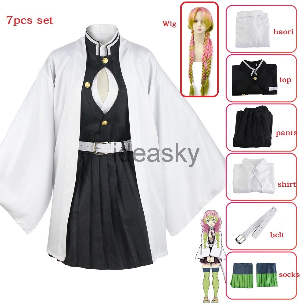 Jual Preorder Anime Demon Slayer Kimetsu No Yaiba Mitsuri Kanroji Cosplay Costume Kisatsutai