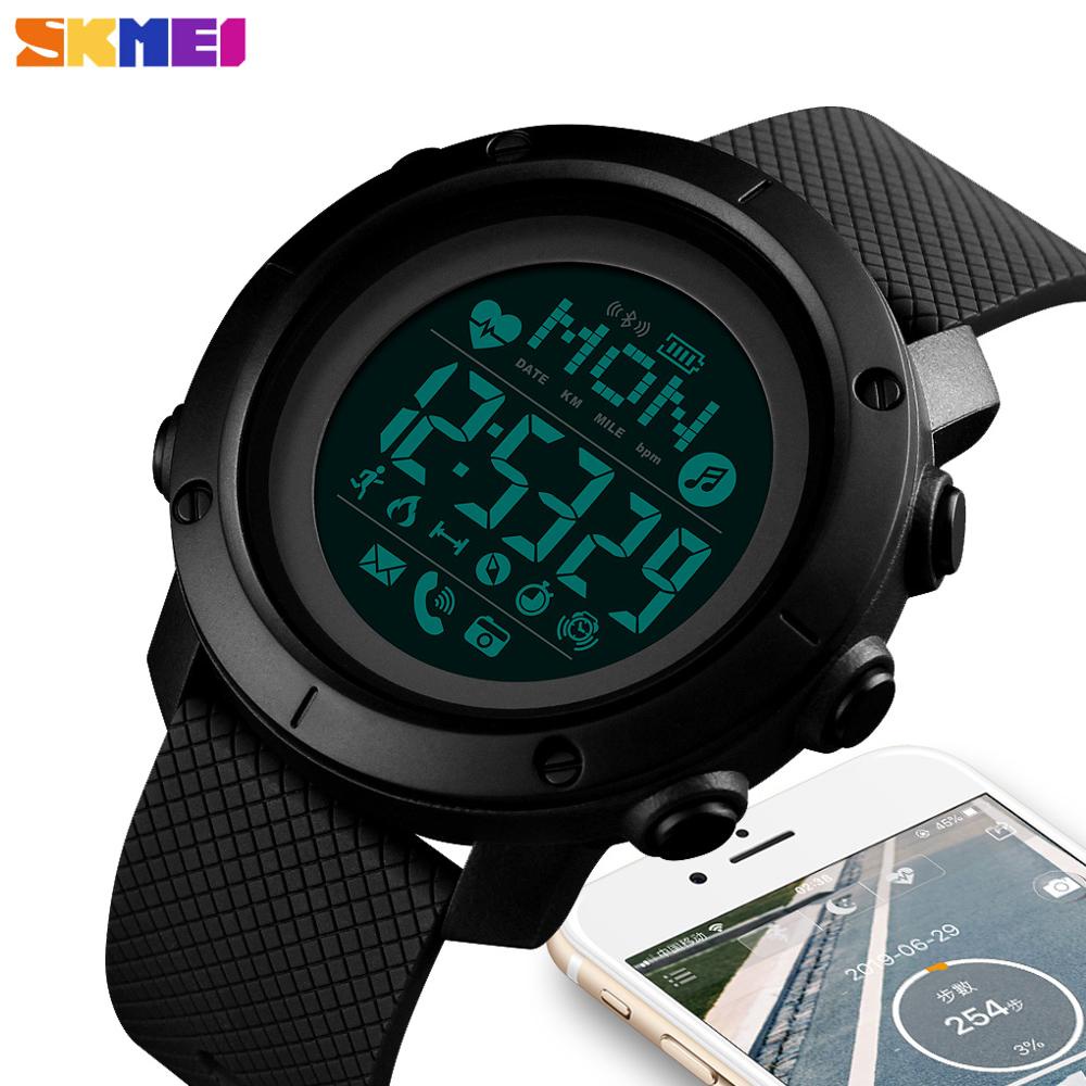 Jual Jam Tangan Pria Smartwatch Bluetooth SKMEI 1512 Black Shopee Indonesia