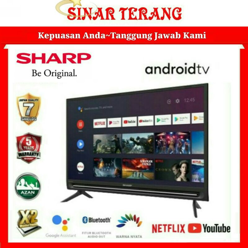 Jual SHARP TV 2T-C 32BG1i AQUOS 32 INCH ANDROID TV WITH GOOGLE ...