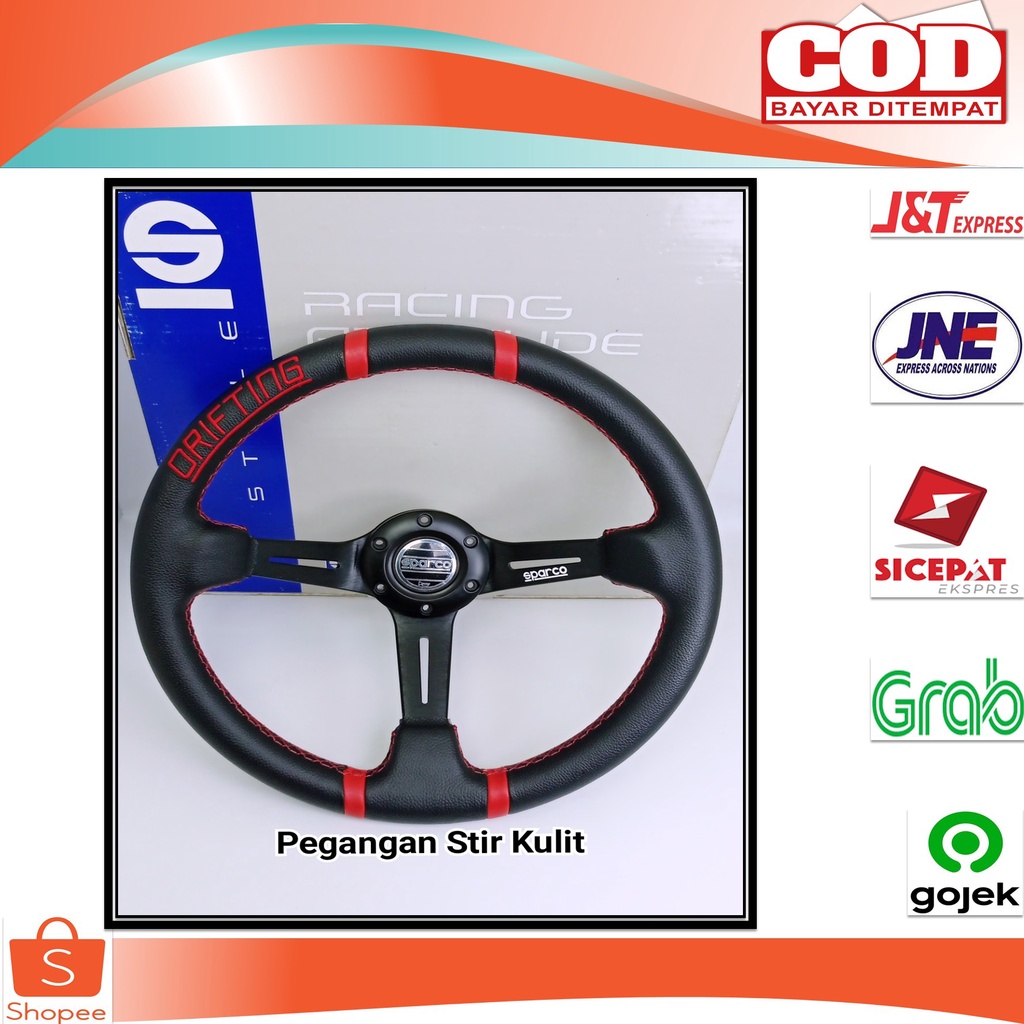 Jual Stir Racing Celong Import 14 inchi Kulit Sparco | Shopee Indonesia