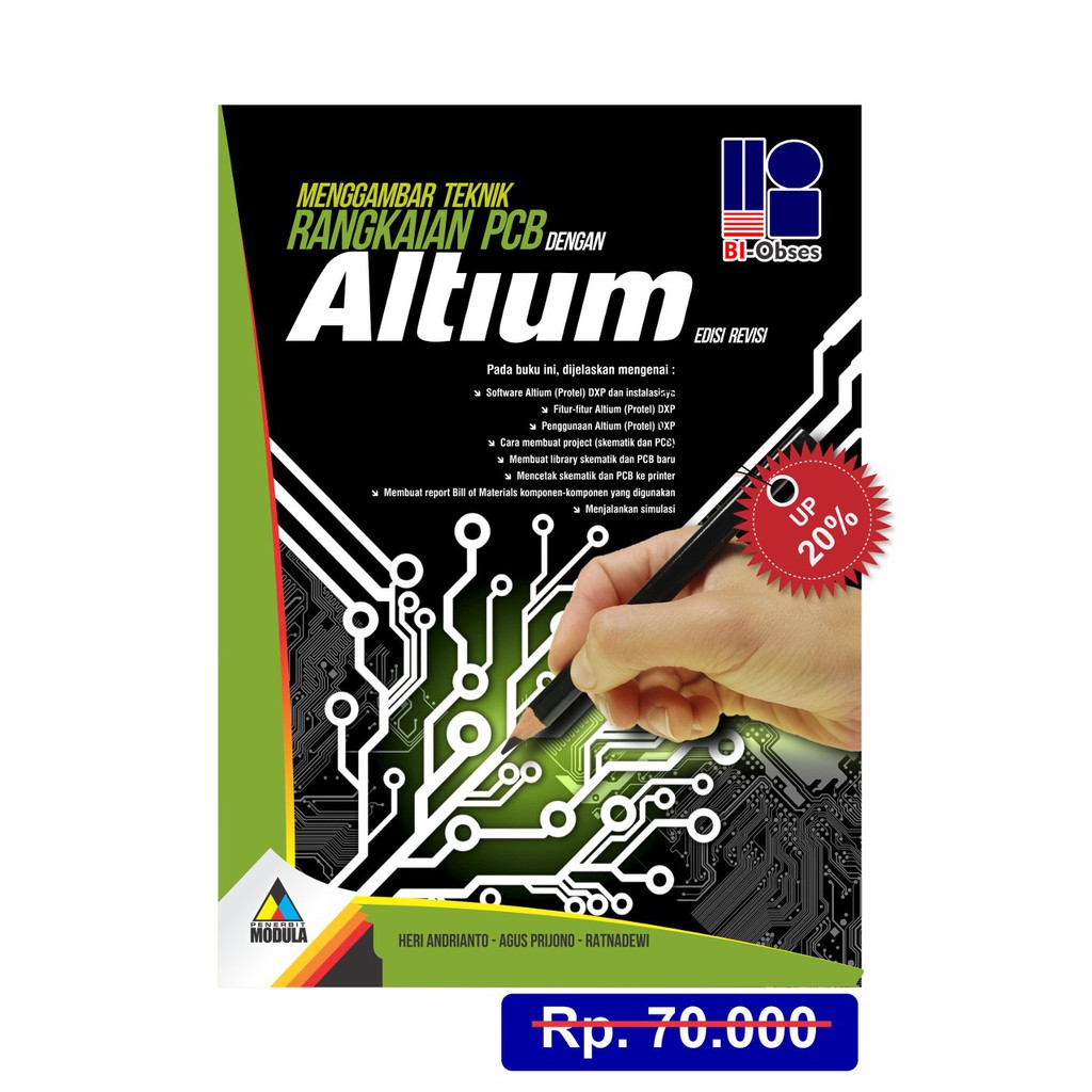 Jual MENGGAMBAR TEKNIK RANGKAIAN PCB DENGAN ALTIUM EDISI REVISI