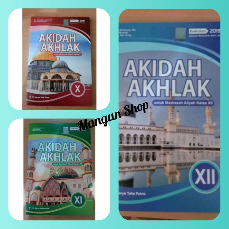 Jual Buku Akidah Akhlak Kelas 10, XI, XII MA 2019 ( Toha Putra ...