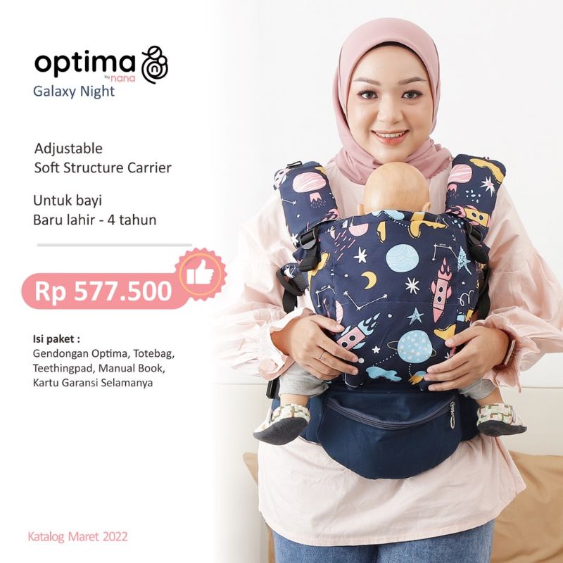 Jual Nana Baby Carrier OPTIMA Gendongan Bayi Adjustable SSC untuk Newborn 4 tahun Shopee Indonesia