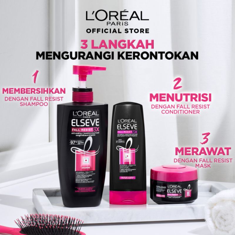 Jual L'Oreal Paris Fall Resist 3x Shampoo Hair Care , Conditioner ...