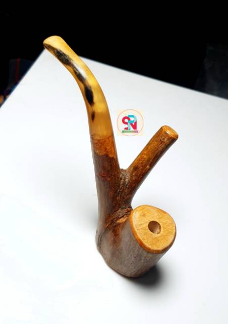 Jual Pipa Cangklong Rokok Tulang Sapi Mix Kayu Model popay | Shopee ...