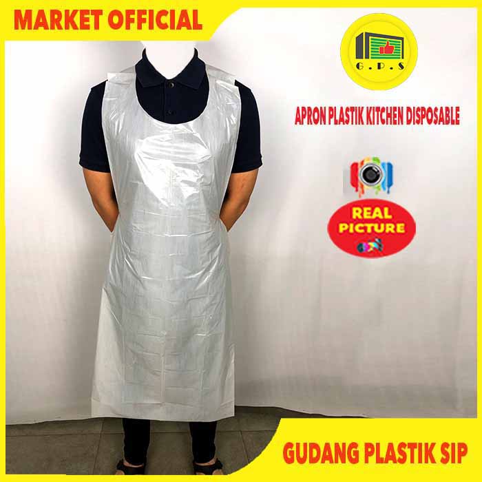 Jual Apron Celemek Plastik Ldpe Export Quality Single Use Shopee Indonesia