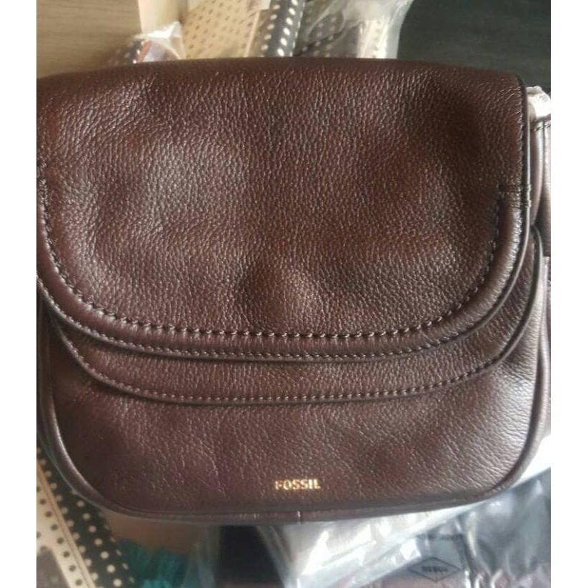 Fossil Peyton Small Crossbody Cordovan. Bags Branded Tas Fossil Original