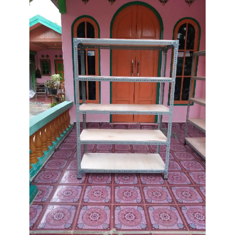 Jual Rak besi siku Rak sebaguna T150xP100xL40 nota pembelian | Shopee ...