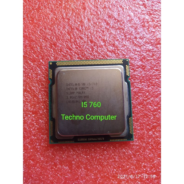 Intel Core i5-760 SLBRP 2.80 - 3.33 GHz, 8MB, 4 Core,Socket