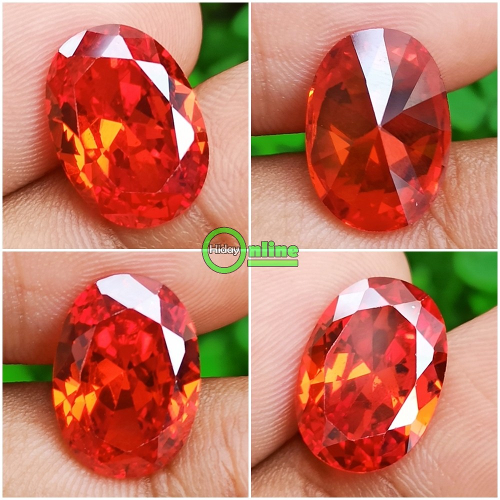 Jual Batu Permata King Safir Orange Paparadcha Paparacha Shopee