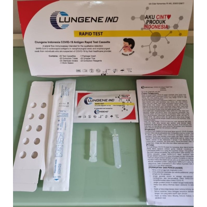 Jual Lungene Rapid Test | Antigen | Swab Test | Covid | Satuan | Shopee ...