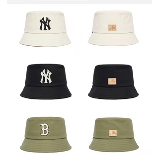 MLB monogram bucket hat-NY/B Boston หมวกบักเก็ต ลายโมโนแกรม สีดำ