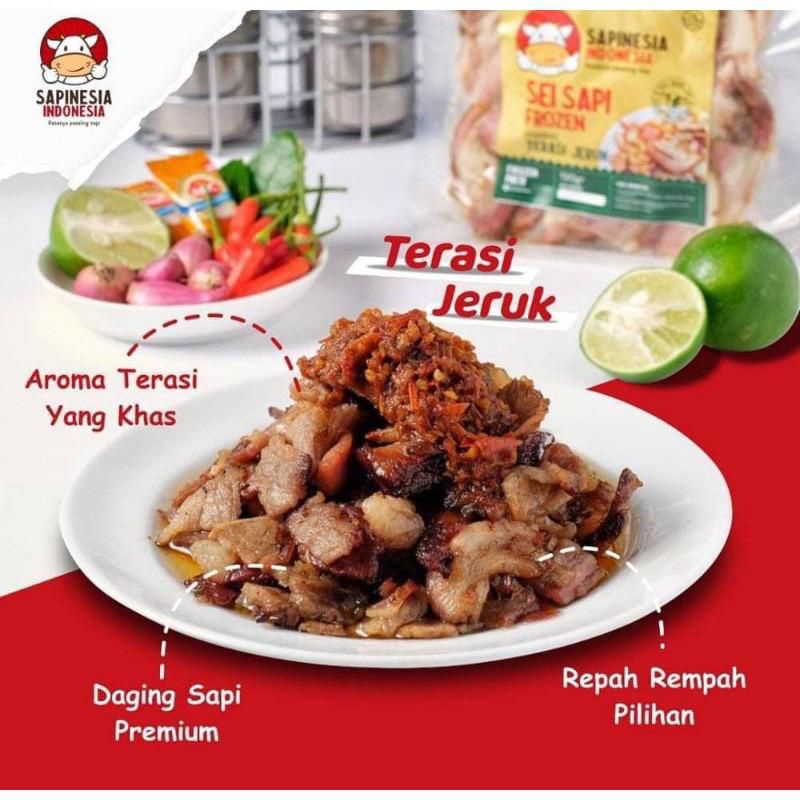 Jual 130gr Sei Sapi Sapinesia Daging Asap Frozen | Shopee Indonesia