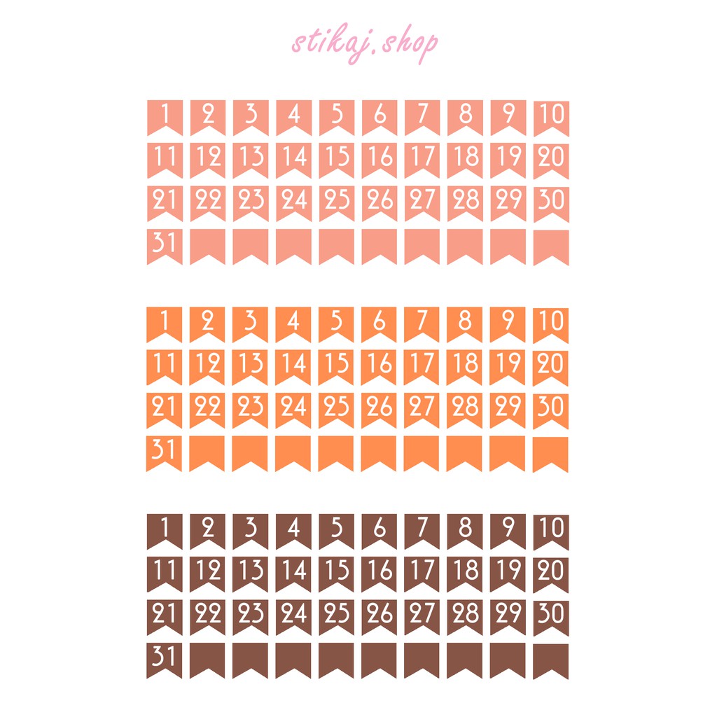 Jual stikaj sticker date number | Shopee Indonesia