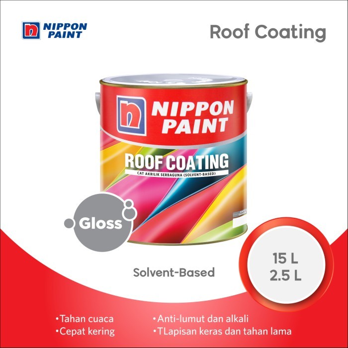 Jual Nippon Paint Roof Coating (Tinting) 2,5L Cat Genteng Dan