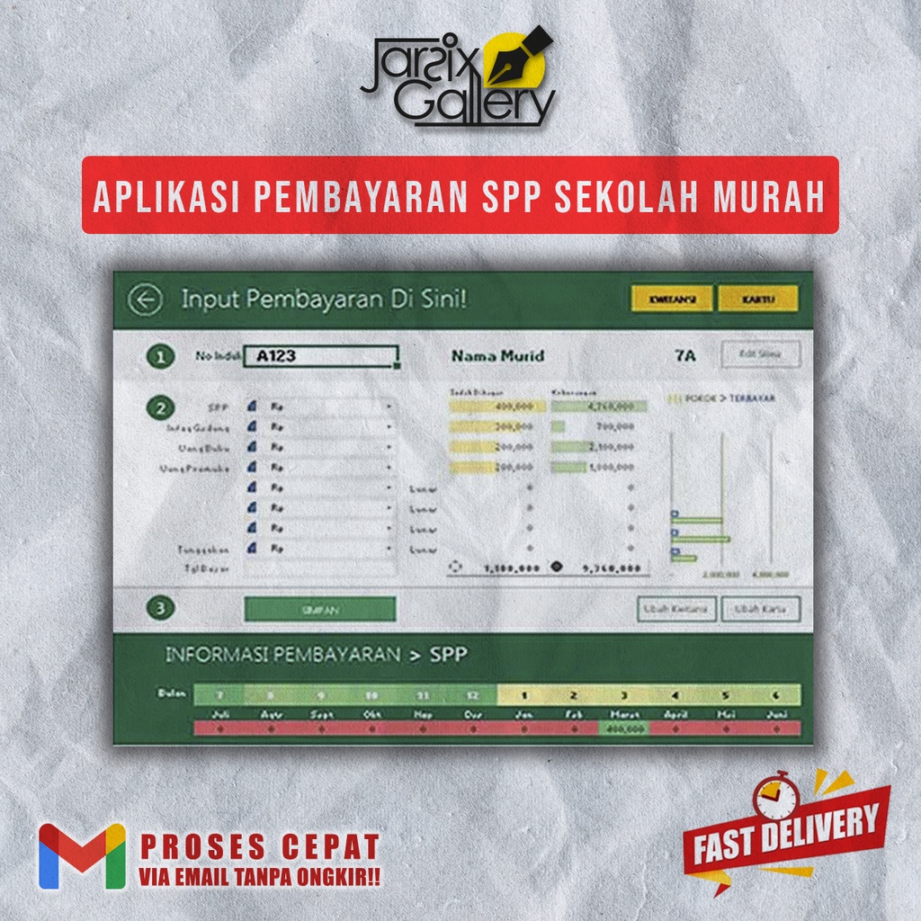 Jual Aplikasi Excel - Pembayaran SPP Sekolah Murah | Shopee Indonesia