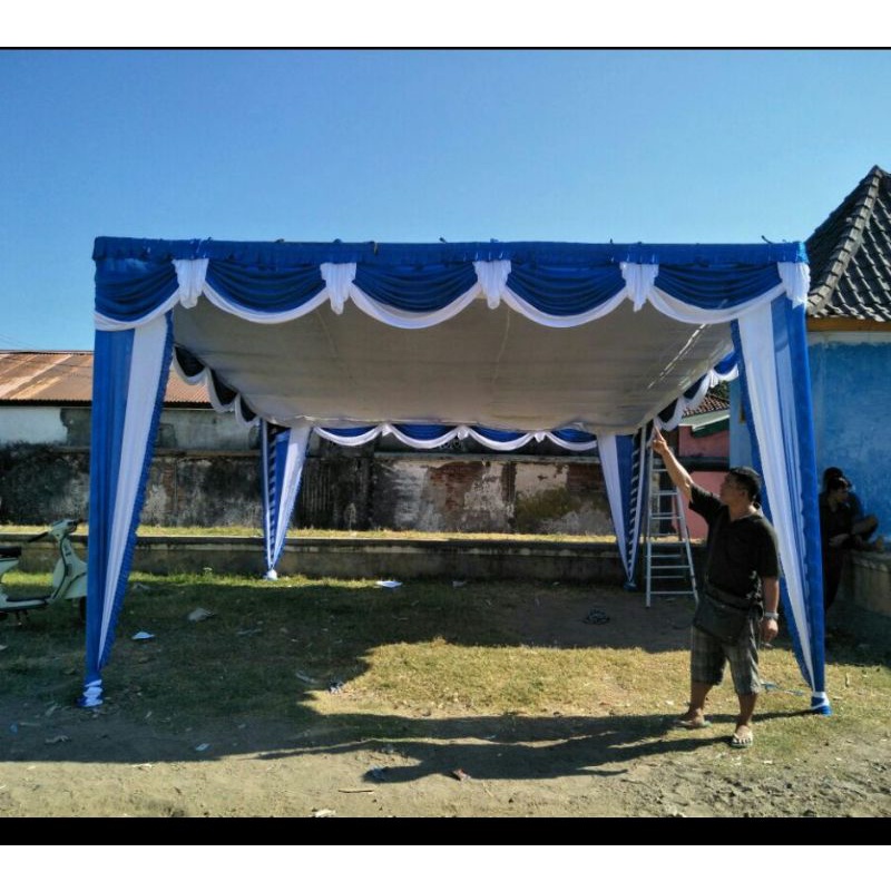 Jual Kain Dekorasi Tenda Satu Set (Bebas pilih Warna, Model dan Ukuran