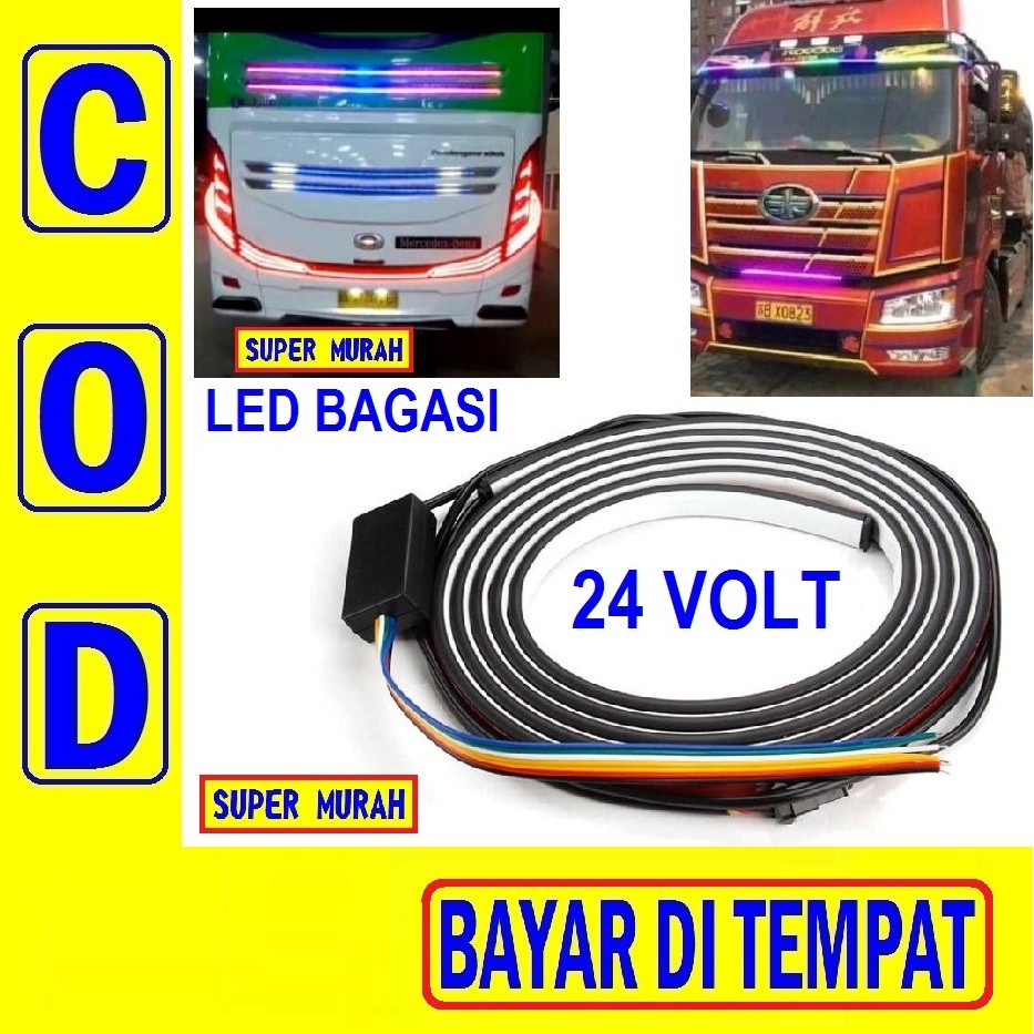 Jual Pac K Led Bagasi Mobil V Cm Rgb Warna Warni Bus Truk Volt Lampu Rem Belakang Strip