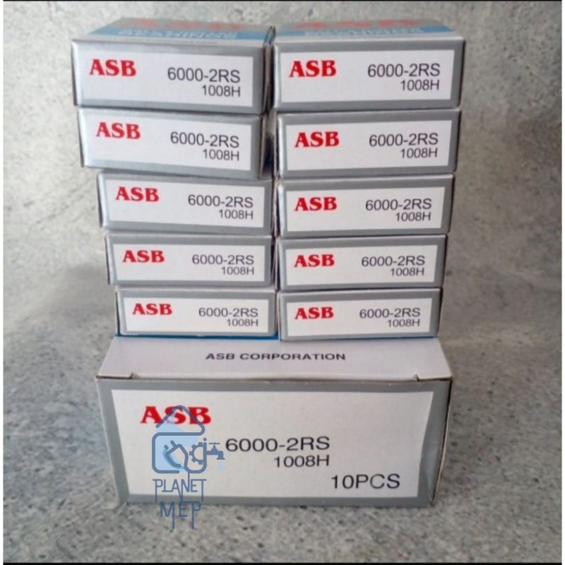 Jual ASB Bearing 6000 2Rs ( Tutup Karet) | Shopee Indonesia