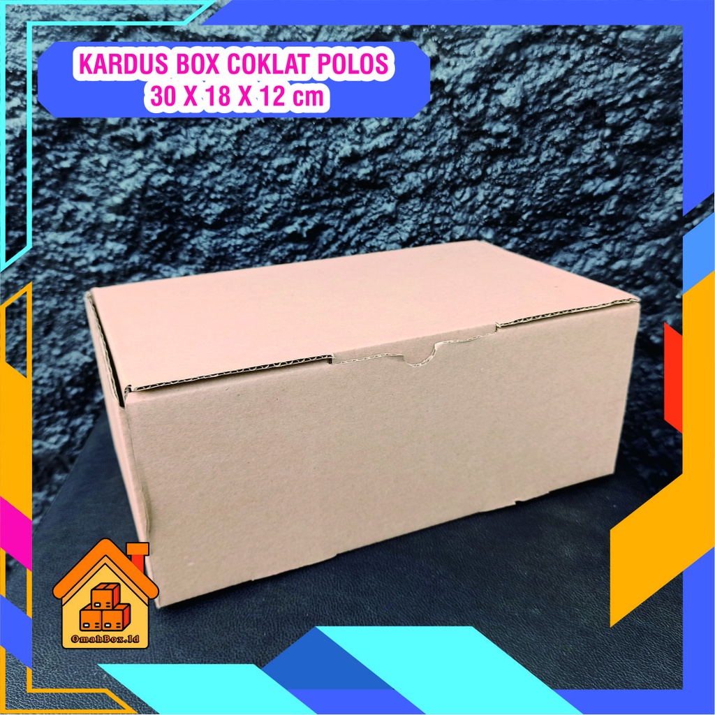 Jual Kardus Box 30x18x12 Cm B FLUTE | Kardus Sepatu Polos | Kardus Box ...