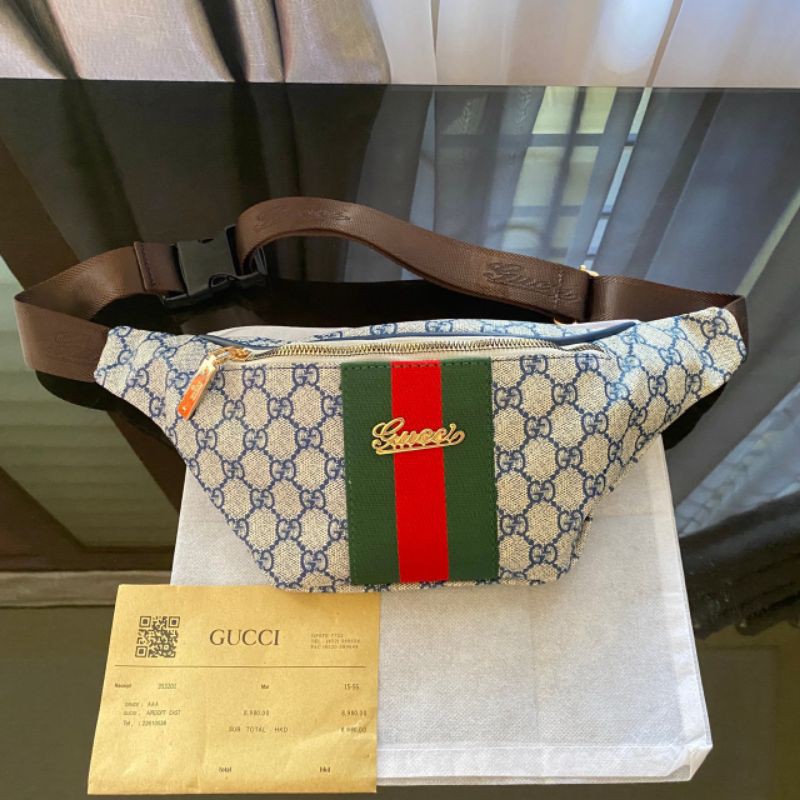 Jual waist bag store gucci original