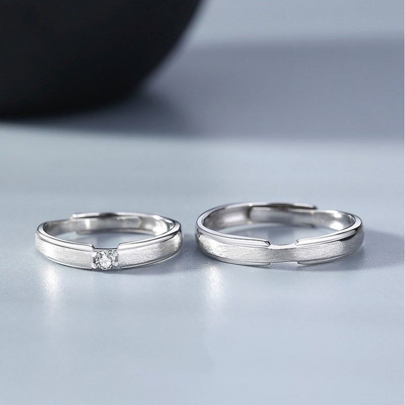 Jual Cincin Nikah Tunangan Couple Ring Silver Perak Desain Simple ...