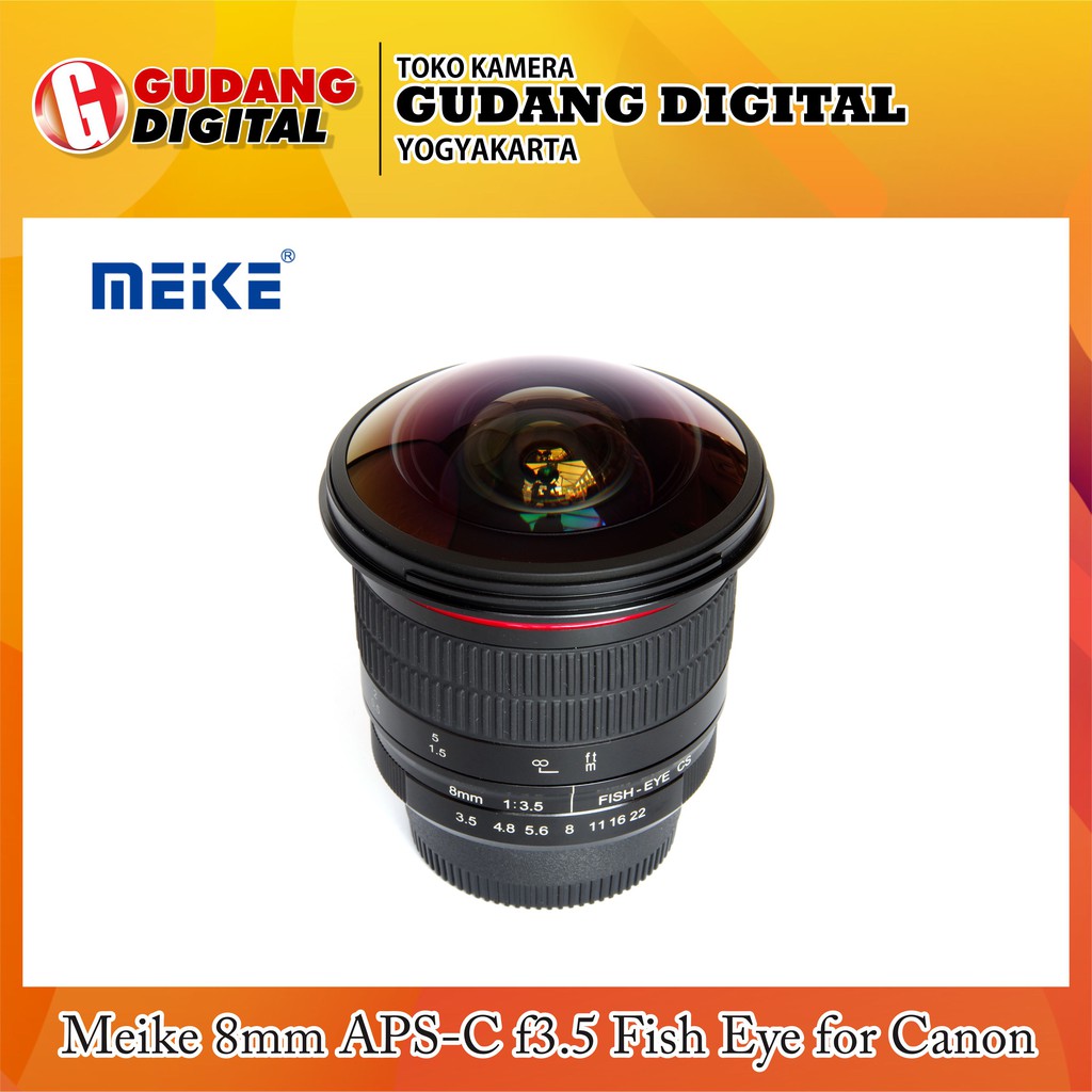 Jual Meike 8mm APSC f3.5 Fish Eye for Canon Mirrorless Shopee Indonesia