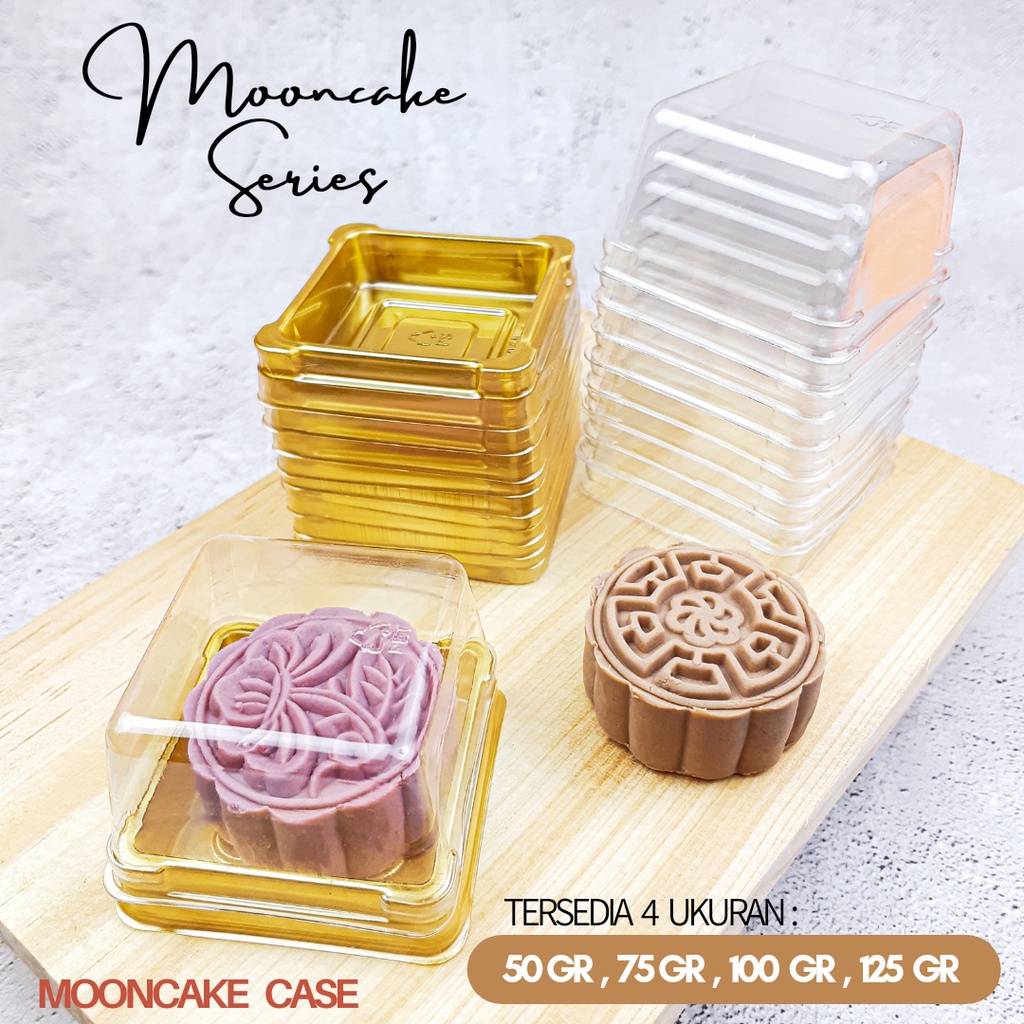 Jual (10 SET) Mika Mini Puding + Tutup / Mika Mooncake Gold - Size S ...