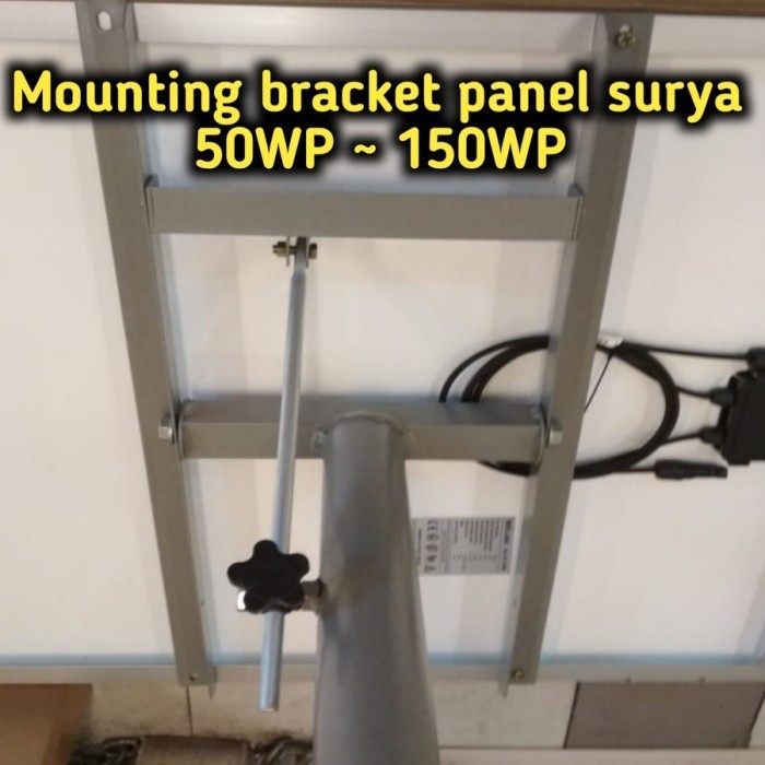 Jual Mounting Bracket Panel Surya Solar Panel Wp Wp Venus Himawari Shopee Indonesia