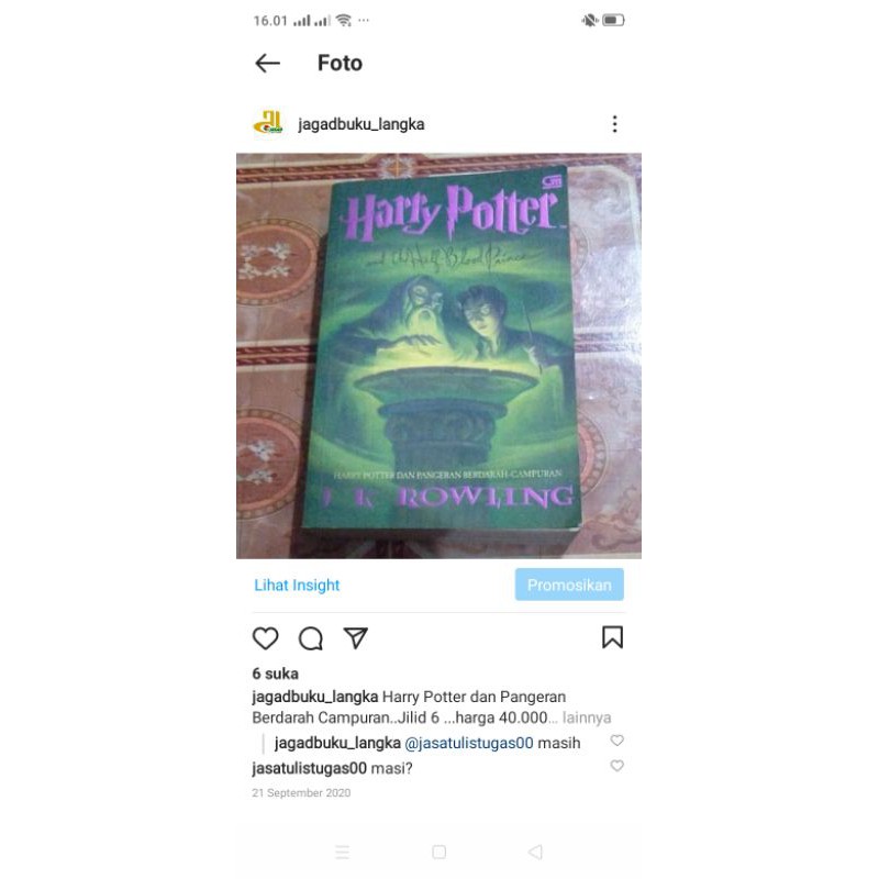 Jual Harry Potter Dan Pangeran Berdarah Campuran | Shopee Indonesia