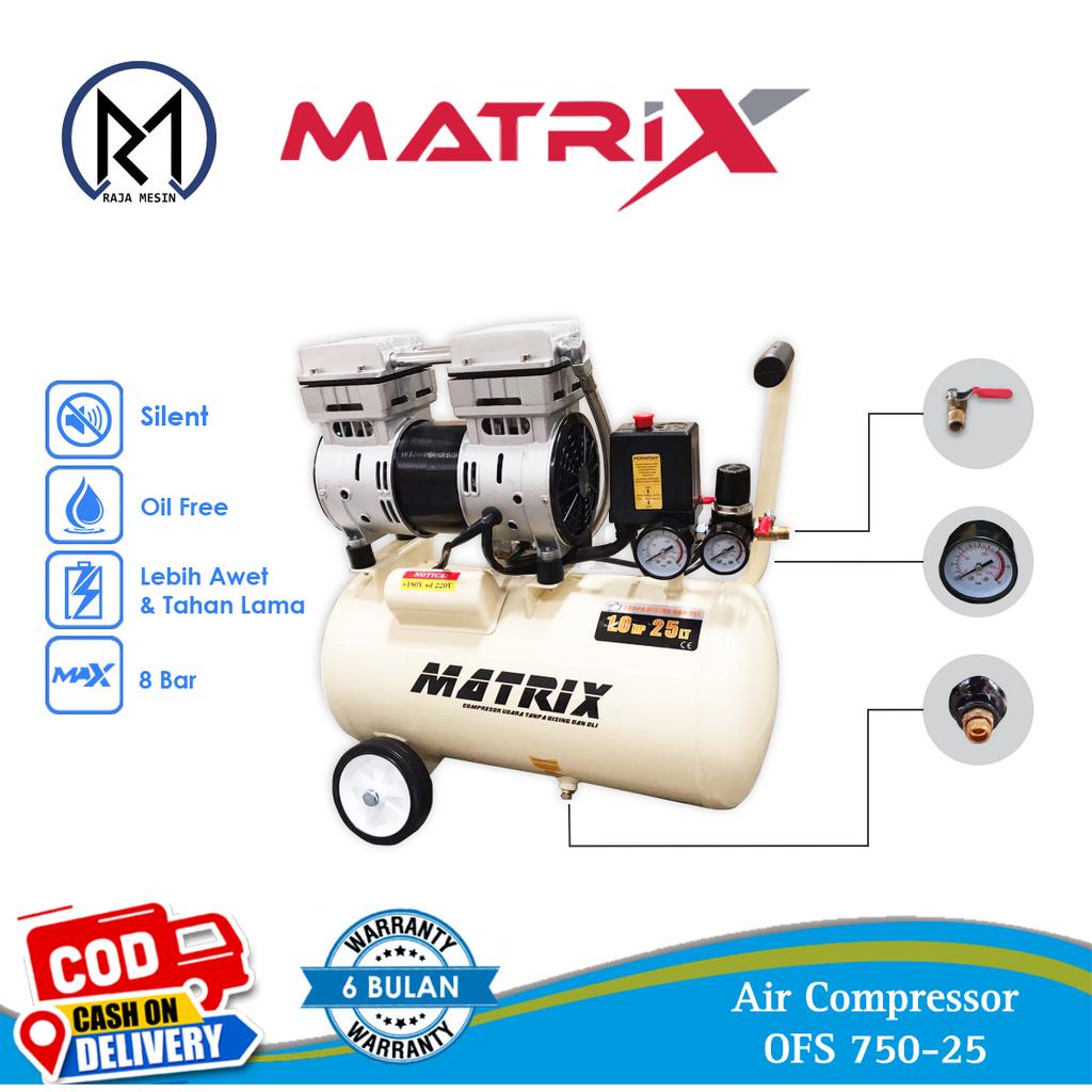 Jual Kompresor Angin Tanpa Oli / Air Compressor Silent OFS 750-25 (1.0 ...