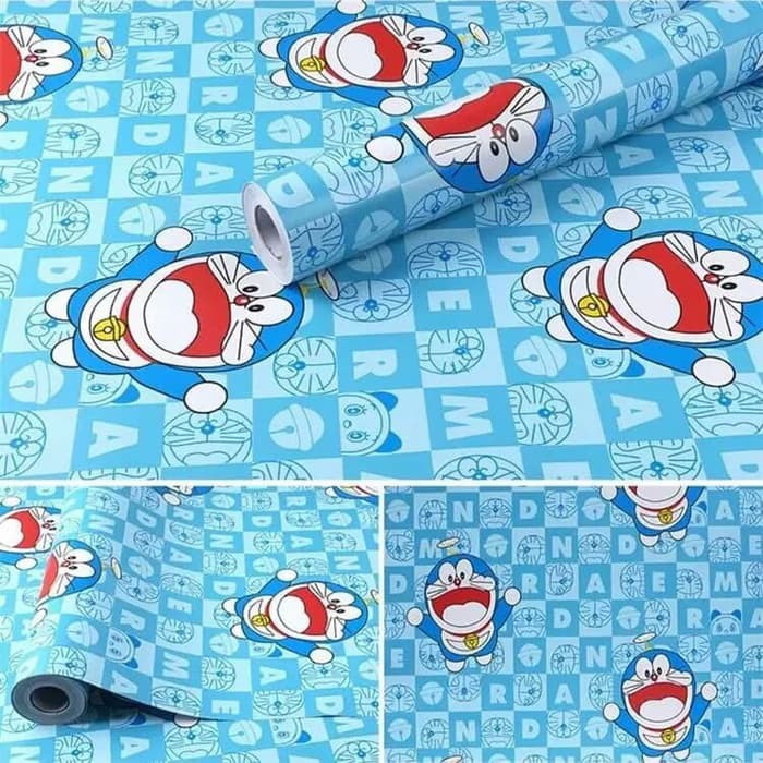 Jual Wallpaper Wall Sticker Hiasan Dinding Dapur Dekorasi Dinding 45cm X 8M Doraemon Gh037