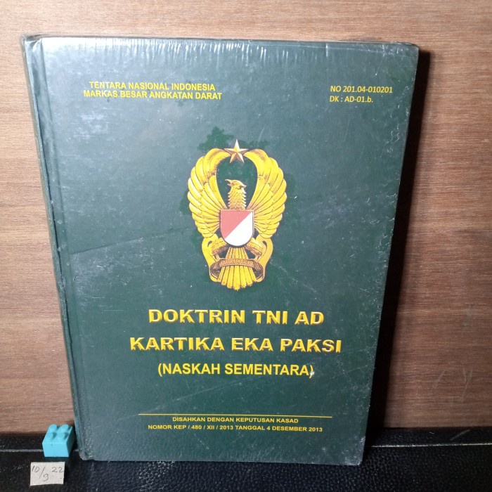 Jual Doktrin Tni Ad Kartika Eka Paksi Naskah Sementara Hard Cover