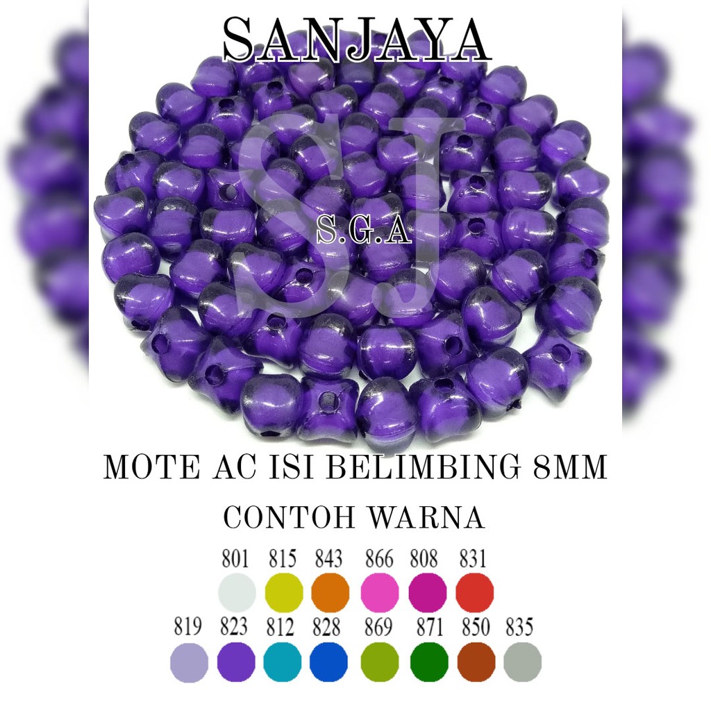 Jual Mote Isi / Manik Akrilik Isi / Manik Belimbing / Manik Isi ...