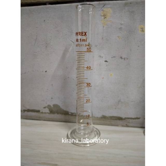 Jual Measuring Cylinder 50ml Gelas Ukur 50ml Pyrex Class A Alat Laboratorium Shopee Indonesia 4461