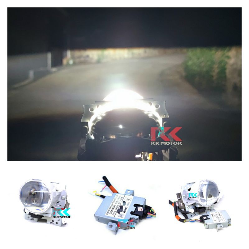 Jual Projector Bi Beam Led Toyota Original Hi Low 23 Watt Flat Cut Off ...