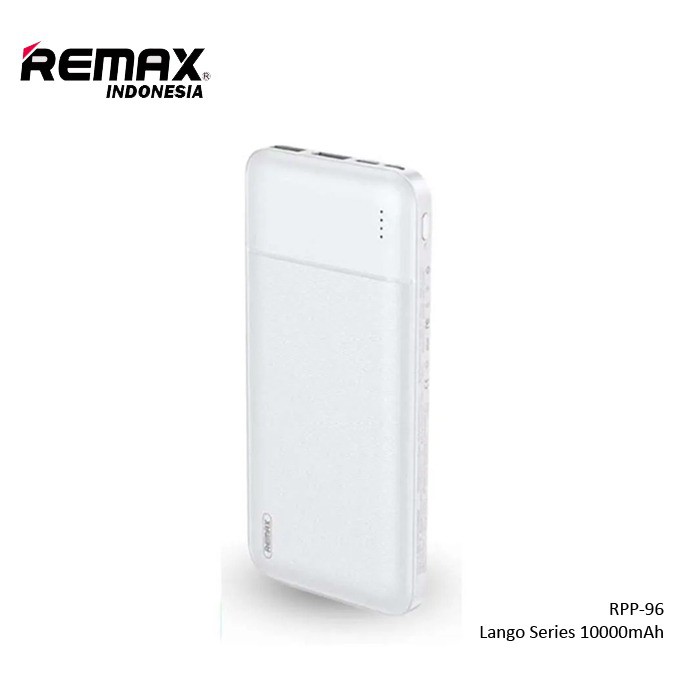 Jual Remax Powerbank 10000mAh 2.1A RPP 96 Lango Series | Shopee Indonesia