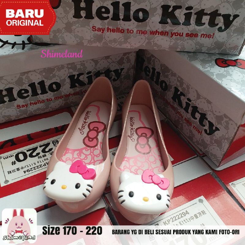 Hello Kitty dan Frozen Original Pink Mini Melissa Looks Flat Shoes