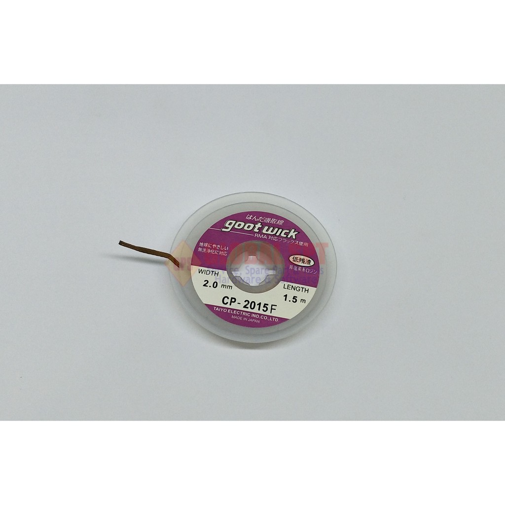 Jual TOOL GOOT WICK CP2015 2.0 / SOLDER WICK RL2015 2.0MM / PEMBERSIH