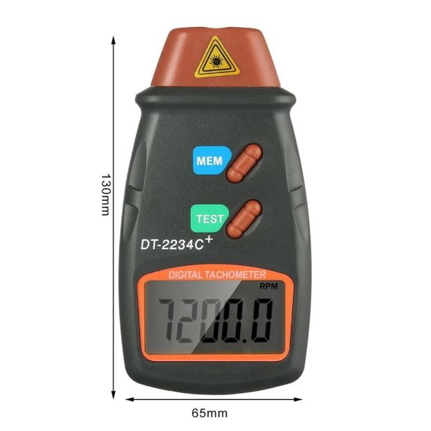 Jual Digital Laser Tachometer DT-2234C+ Non Contact Photo RPM ...