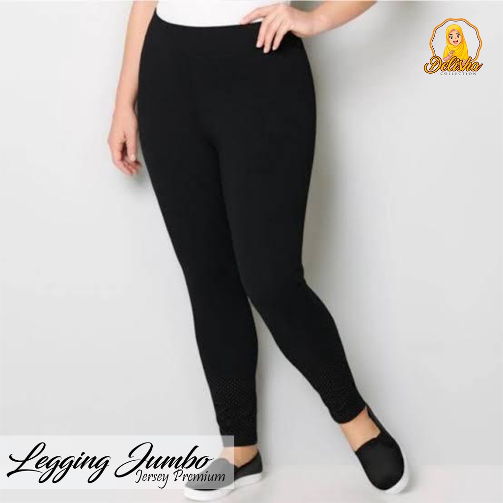 Celana Legging Panjang Wanita Jersey Premium Ukuran Jumbo Dan SUPER JUMBO  By : Islah / Celana Panjang Jersey Basic Premium / Celana Jersey Premium