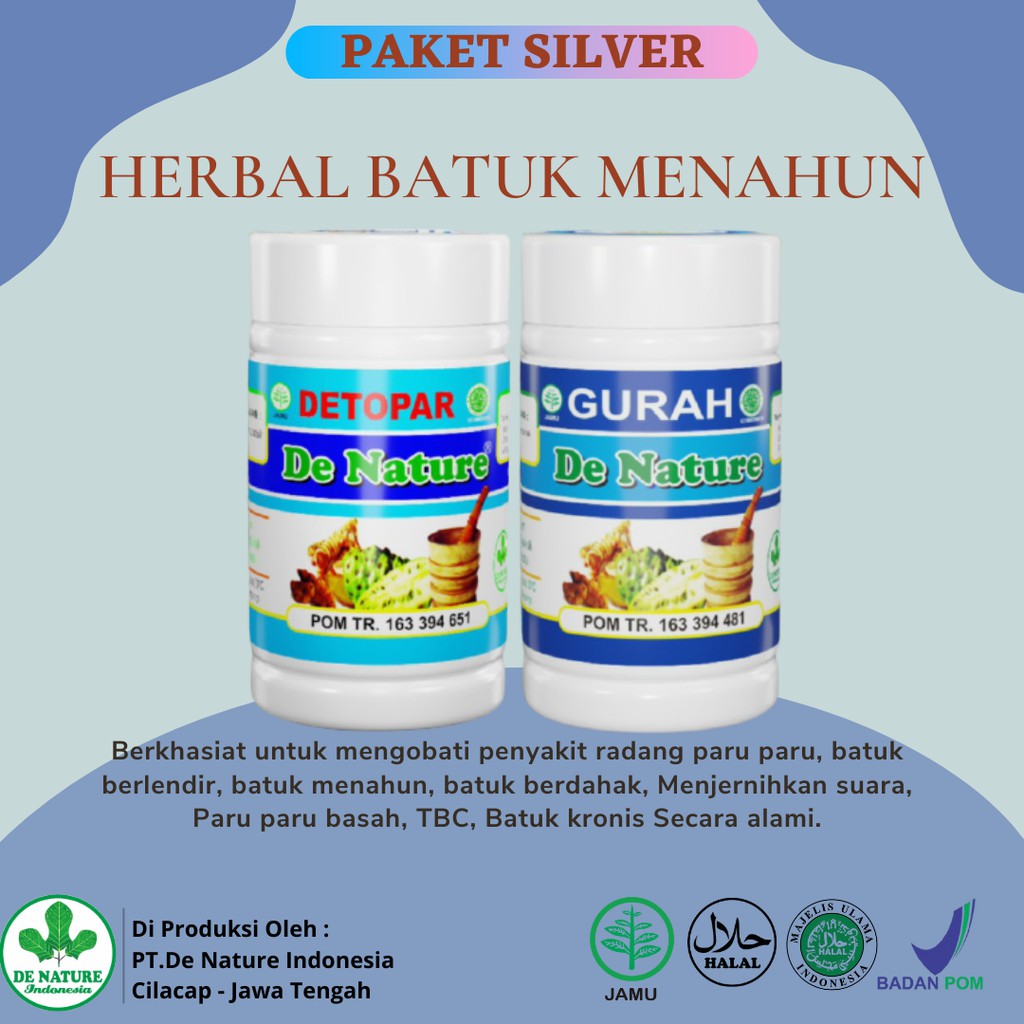 Jual Paket Silver Untuk 1 Minggu Obat Batuk Berdahak Detox Paru Batuk Berlendir Detopar Gurah De 4036