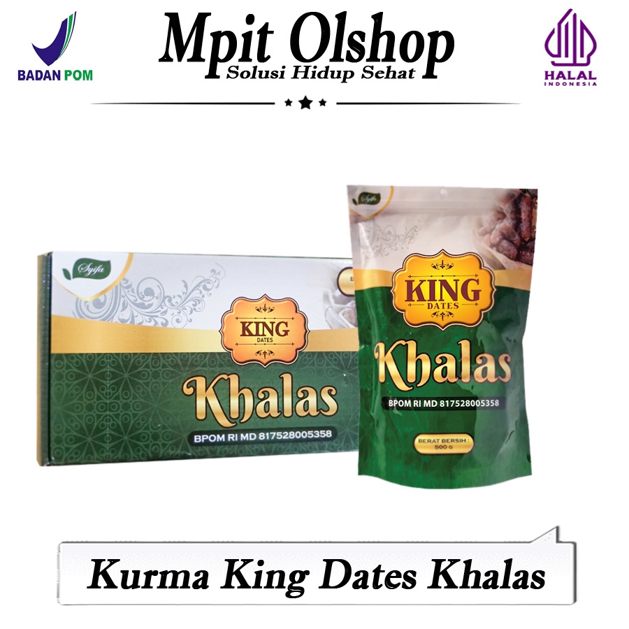 Jual Kurma Khalas King Dates Gr Kemasan Kotak Dan Kemasan Pouch Kurma Kemasan Shopee